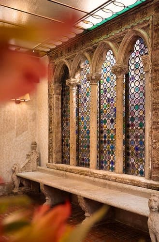 Venetian stained glass lobby